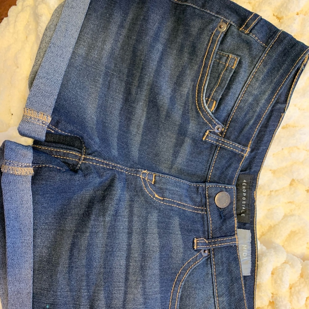 dark wash shorts